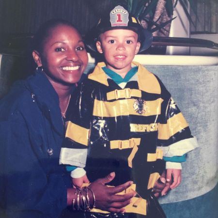 Darlene Mowry and her son took a picture.